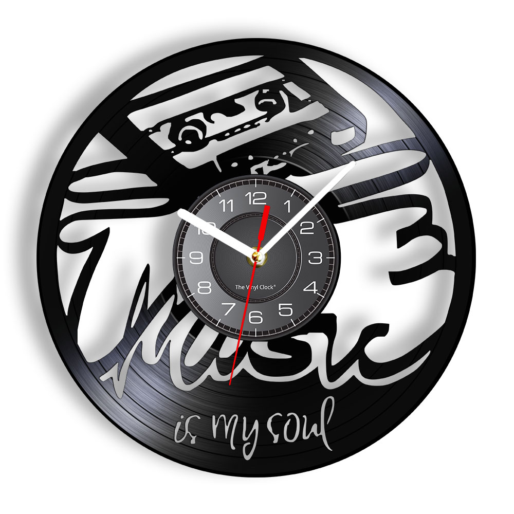 Audio And Music Separate - Orologio da Parete con Citazione Ispirazionale