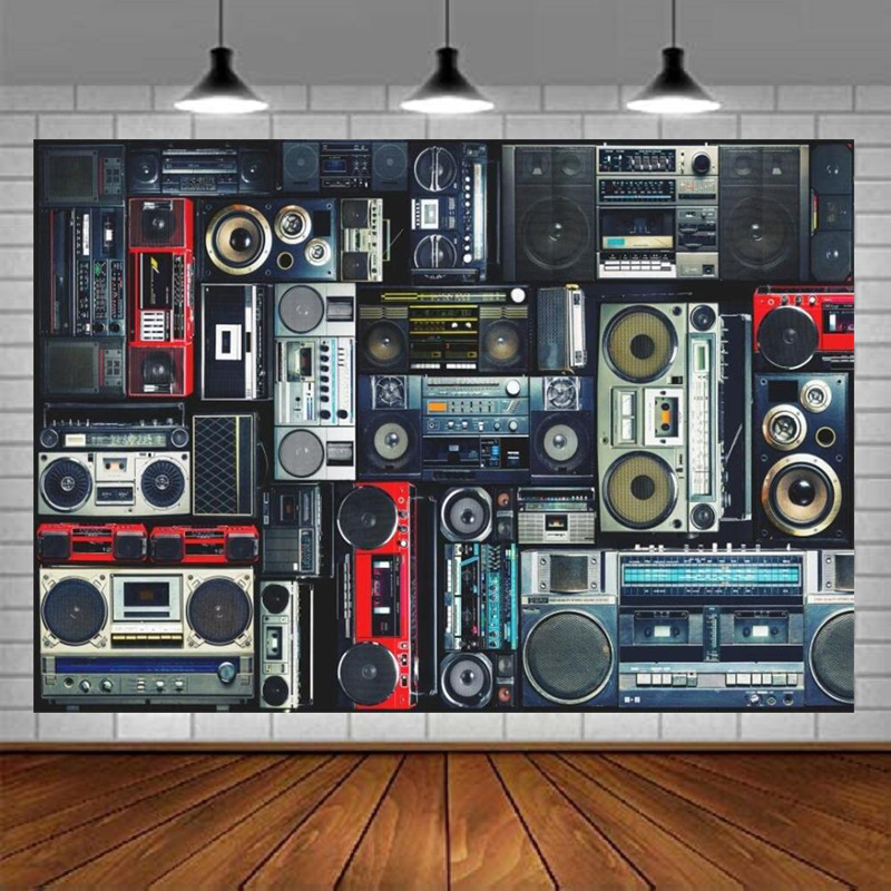 Audio Music Background Free - Sfondo fotografico con radio boombox in
