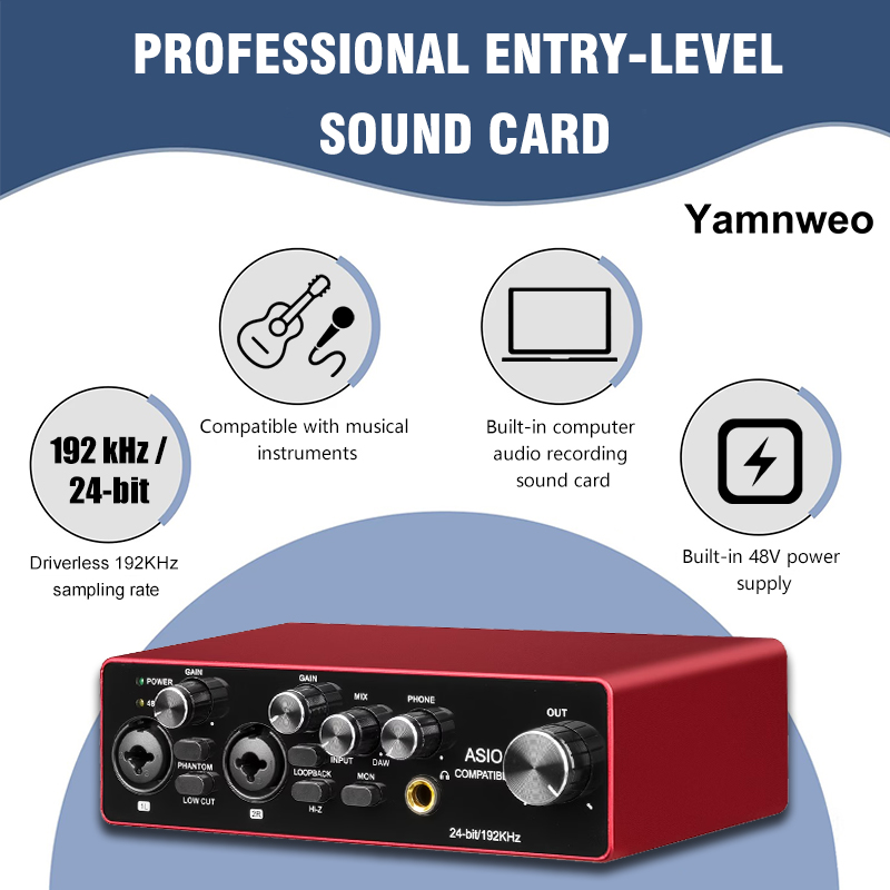 Audio Music Cutting - YAMNWEO MD22 Interfaccia Audio USB Portatile