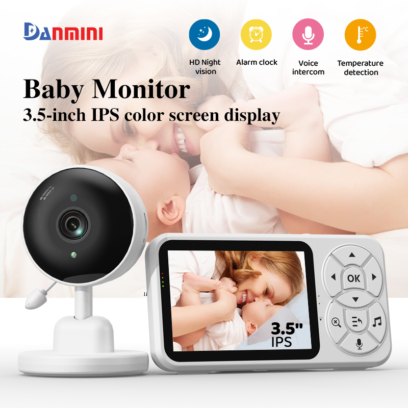 Audio Detect Music - Danmini Baby Monitor da 3,5 pollici