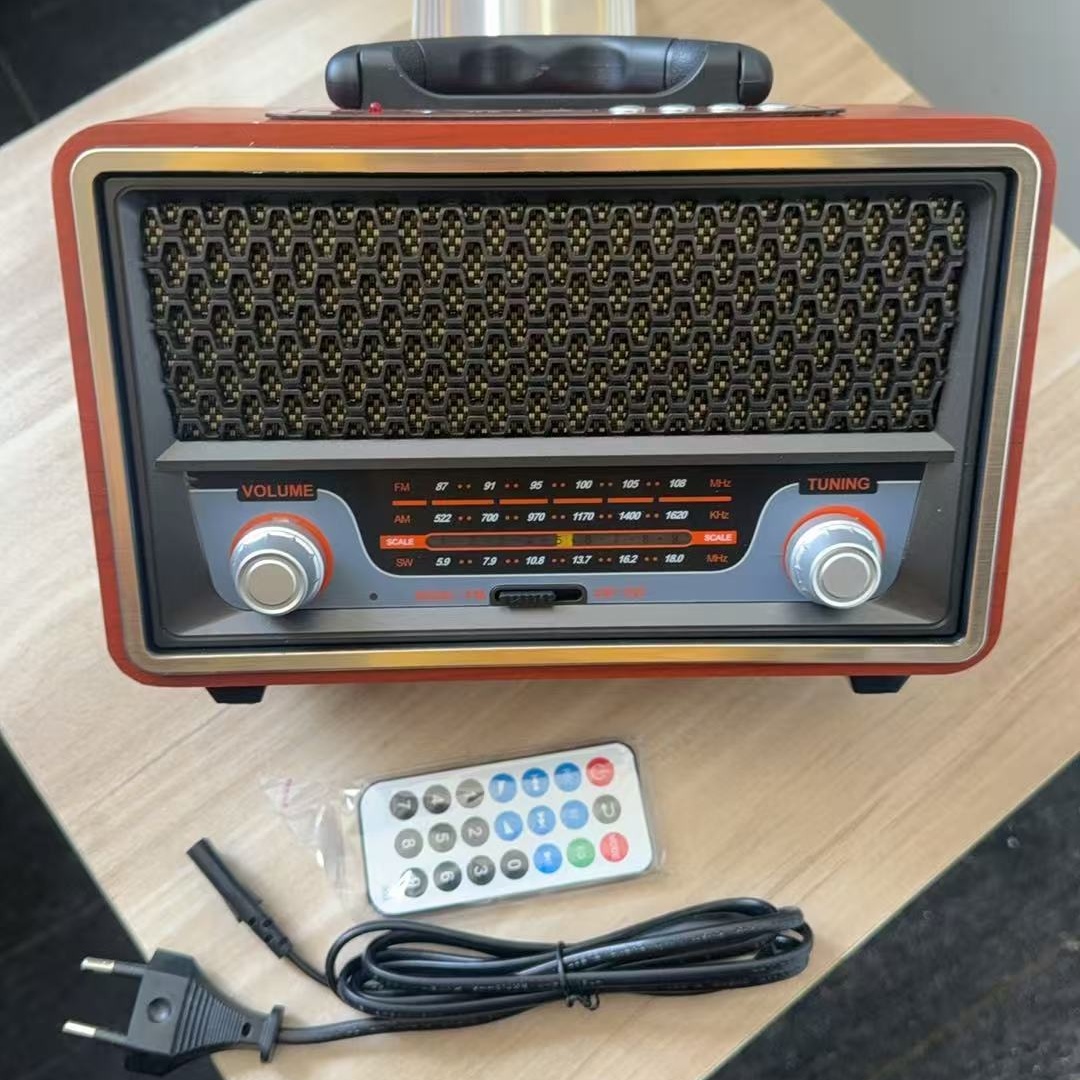 Apple Music Audio Quality - Radio Portatile in Legno di Alta