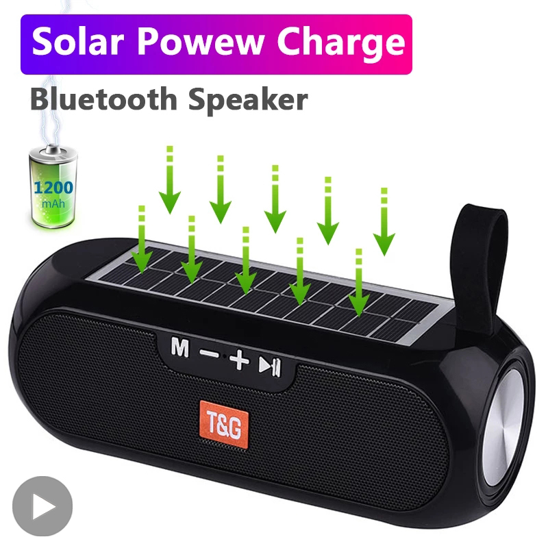 Audio Music Player Pc - Radio solare FM Altoparlante Bluetooth wireless