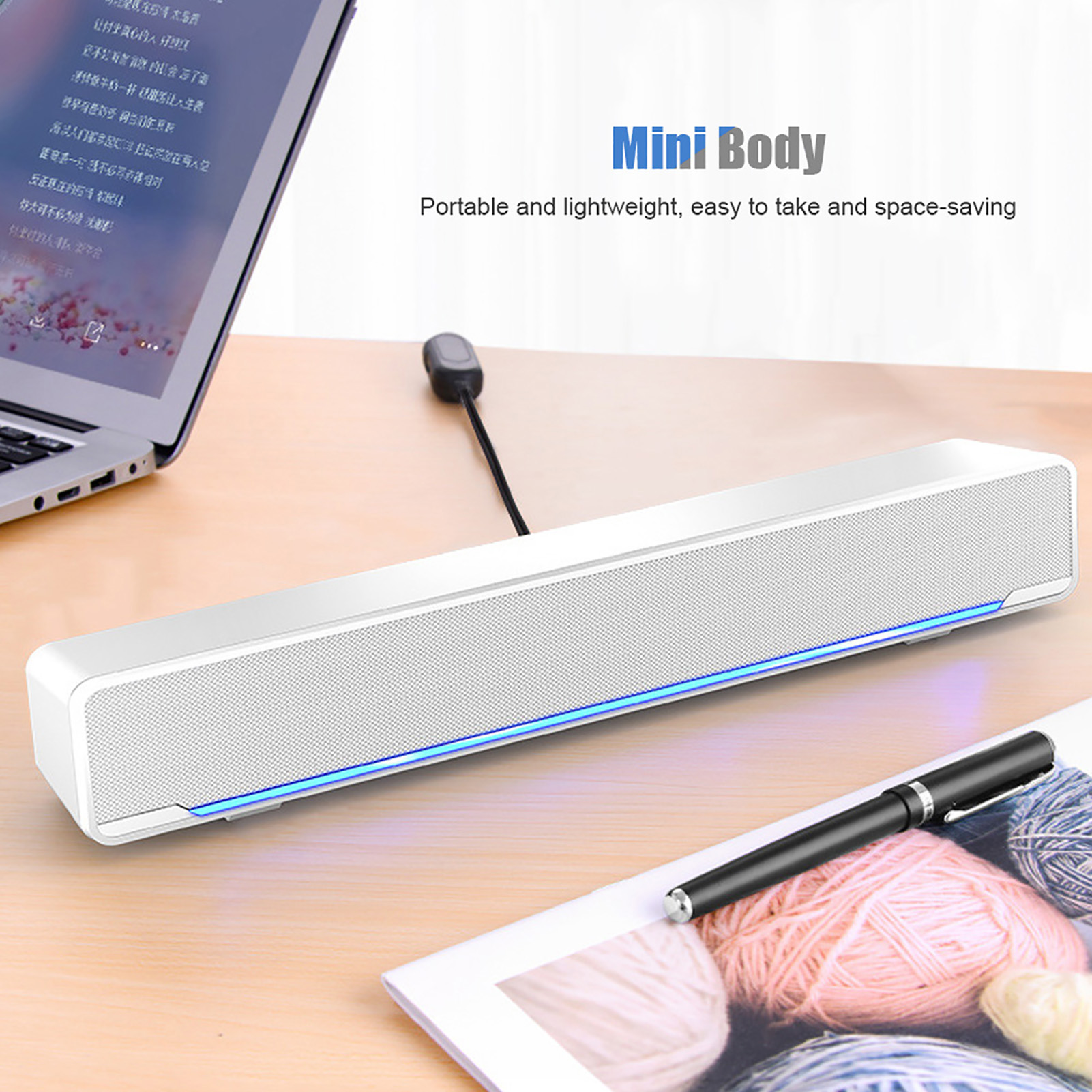Soundbar portatile USB Wired S - Audio Music Player Pc recensione e prezzo