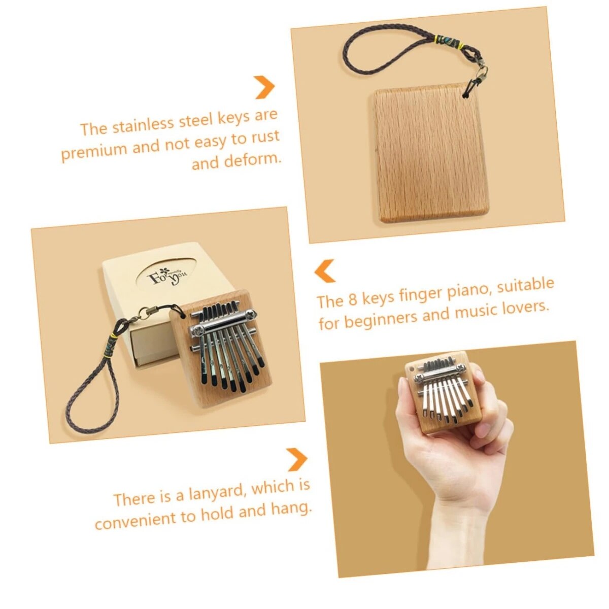 Miwayer Mini Kalimba 8 tasti T - Kalimba Thumb Piano recensione e prezzo