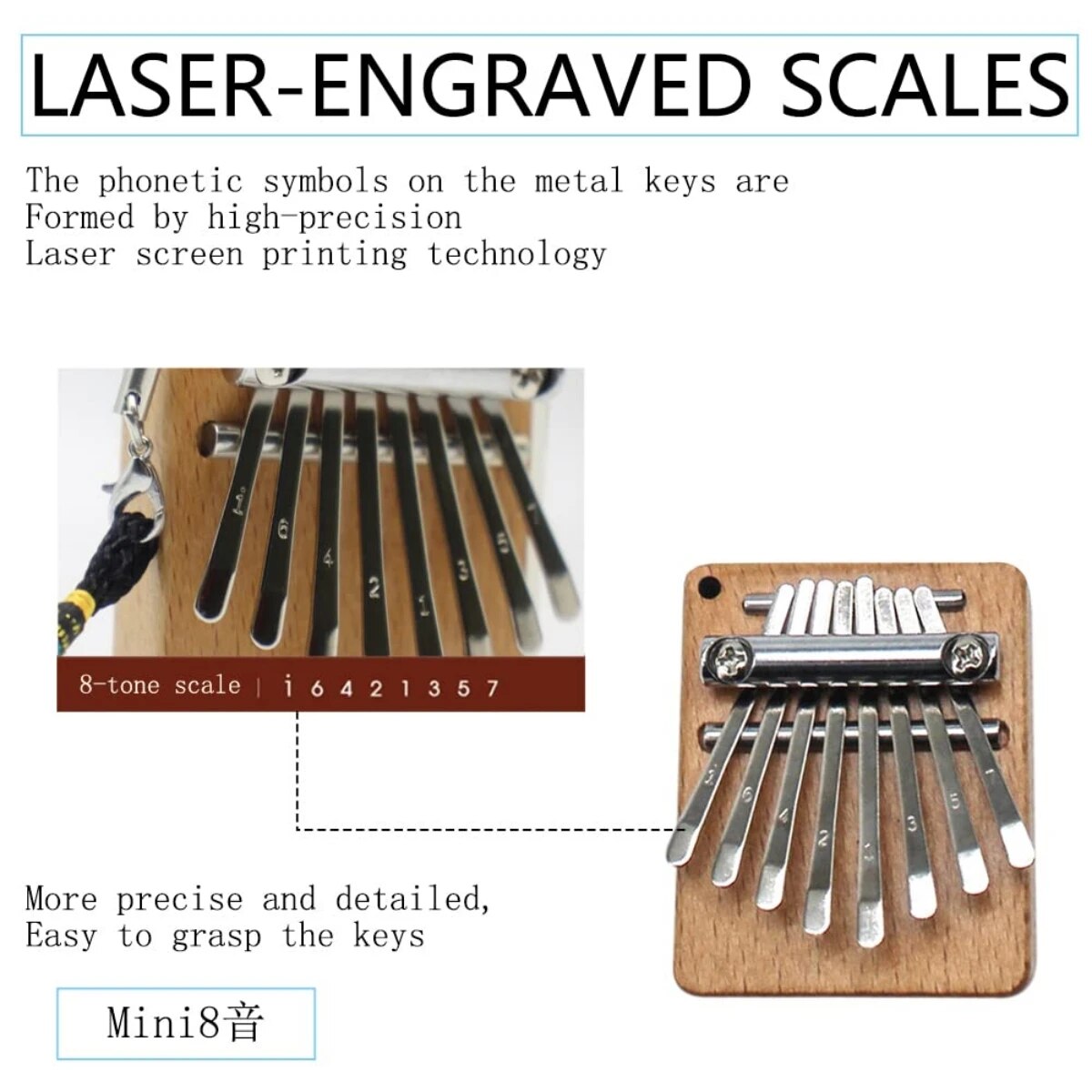 Miwayer Mini Kalimba 8 tasti T - Kalimba Thumb Piano recensione e prezzo