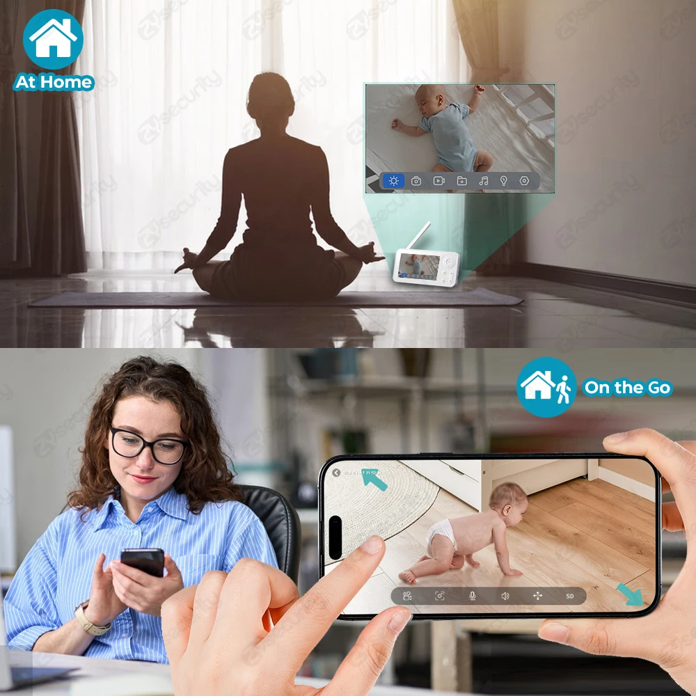 2K Baby monitor Wi-Fi con sche - Audio Detect Music recensione e prezzo