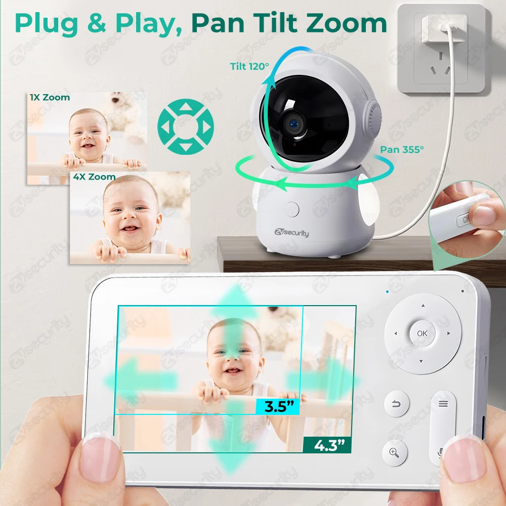 2K Baby monitor Wi-Fi con sche - Audio Detect Music recensione e prezzo