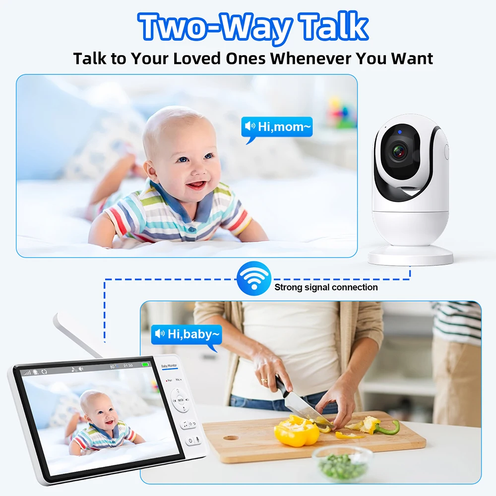 No WiFi Baby Monitor da 7 poll - Audio Music For Video recensione e prezzo