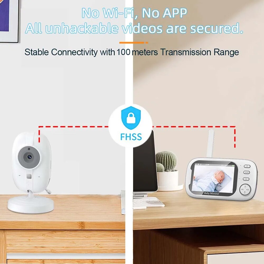 3.5 ''Video Baby Monitor 2.4G  - Audio Detect Music recensione e prezzo