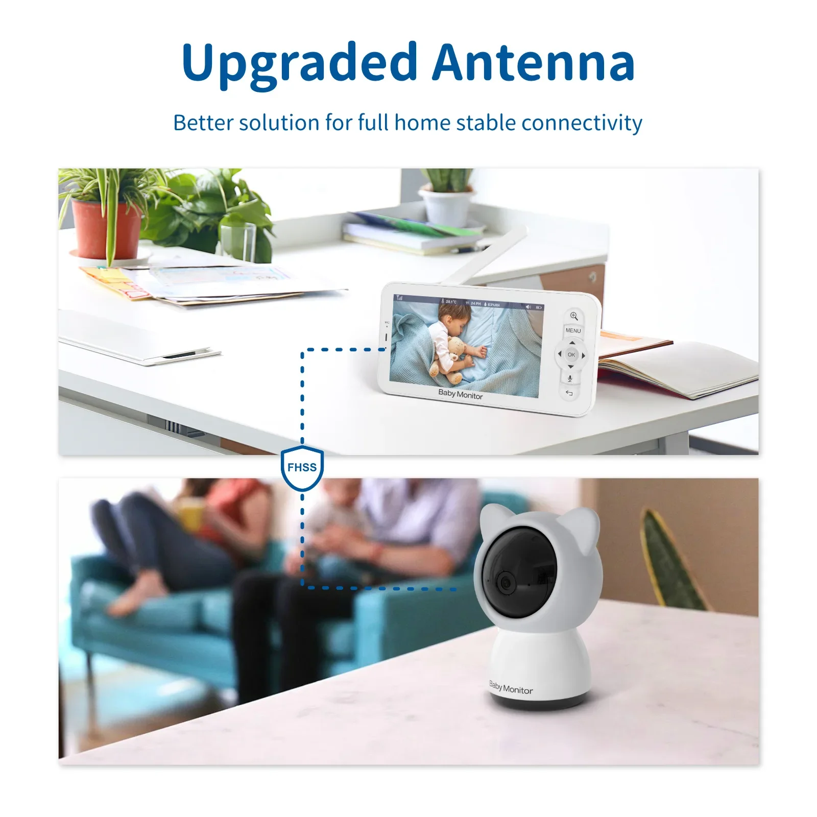 Baby Monitor HD LCD da 5 polli - Audio Detect Music recensione e prezzo