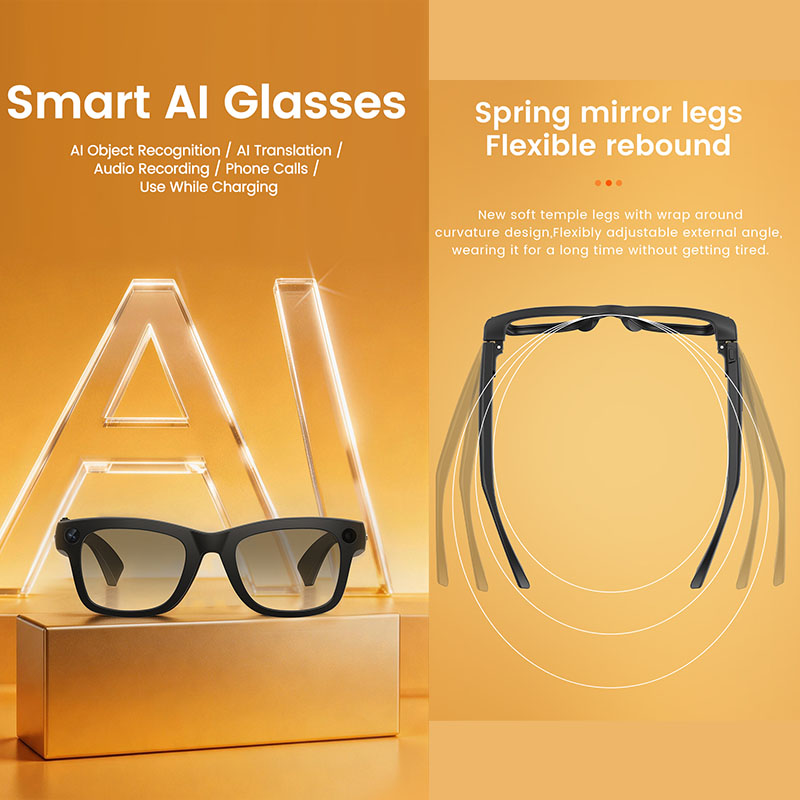Occhiali Smart AI con Fotocame - Audio Music For Video recensione e prezzo
