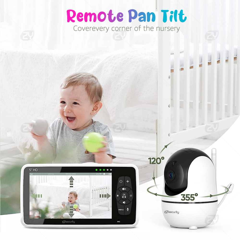 Baby monitor video da 5'' con  - Audio Detect Music recensione e prezzo