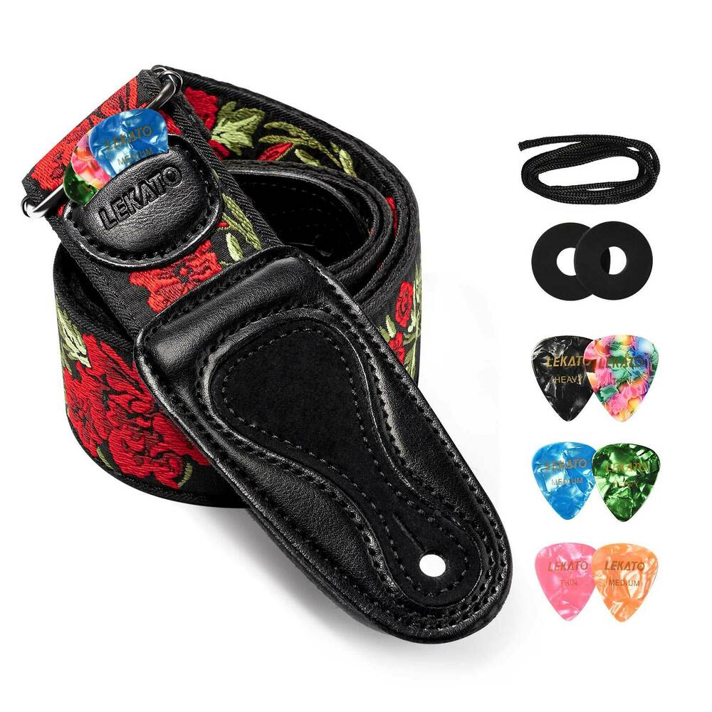 Tracolla per chitarra LEKATO L - Electric Guitar Pick Pack recensione e prezzo