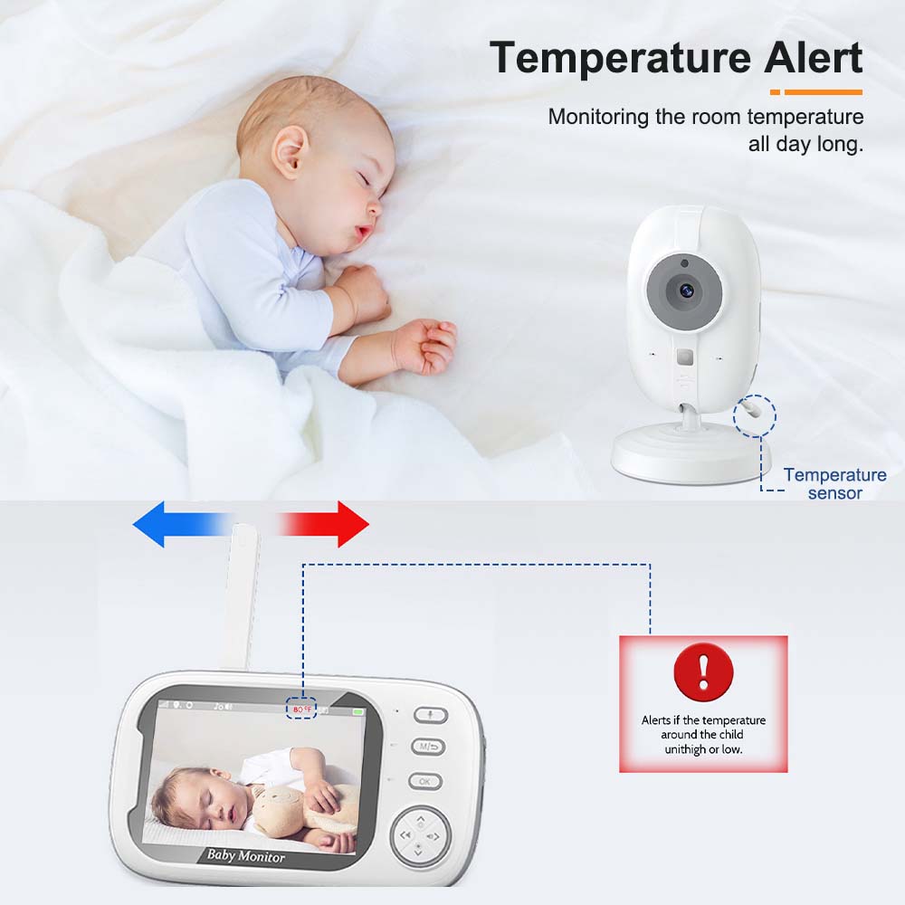 3.5'' Video Baby Monitor 2.4G  - Audio Detect Music recensione e prezzo