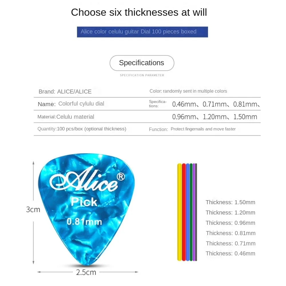 Plettri per chitarra Alice 6 p - Electric Guitar Pick Pack recensione e prezzo